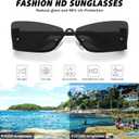 Retro Cat Eye Square Sunglasses for Women Trendy Metal Frame Vintage UV400 Protection FZN901