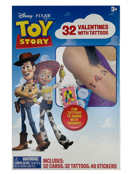 Exchange Cards Toy Story Tattos 4 Pack