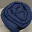 HYLEORY All Season California King Size Bed Comforter - Cooling Down Alternative Quilted Duvet Insert with Corner Tabs - Winter Warm - Machine Washable - Navy Blue,Cal King(96*104)