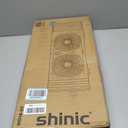 shinic 3-Speeds Window Fan with 180+90 Rotatable Fans, Manual Reversible, Vertical Window Fan with Rigid & Accordion Expanders, Width Adjustable (21.65" to 33.27"), Ideal for Home, Kitchen, Bedroom
