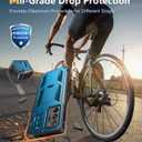 FNTCASE for Samsung Galaxy Note 20 Ultra Case: [Built-in Screen Protector & Kickstand] [Military Grade Drop Protection] Heavy Duty Protective Shockproof Rugged TPU Note-20-Ultra 5G Phone Cover - Blue