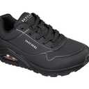 Skechers womens Skecher Street Women's Uno - Stand on Air Sneaker, Black/Black, Size 10 US