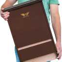 Big Bat Box - Brown, 3 Chamber, Large MTBC Certified Bat House for Outside - Artificial Roost Kit for Wall-Mount or Pole-Mount - Bathouse for Outdoors