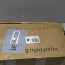 LETIANPAI 4 Pack String Light Poles, 10 Ft Metal Poles with Fork for Outdoor String Lights, Outdoor Light Poles with Fork, Poles/Post/Stand for Outside, Patio, Deck, Backyard, Garden Wedding, Party