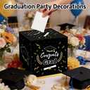 Kelool Graduation Card Box 2026 Graduation Decorations 2026 Congrats Grad Card Boxes 9x 9 x 9 inches Gift Cards Box for Graduation Party Favors Decor Supplies Props