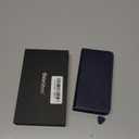 SHIELDON Case for Galaxy S25 5G 6.2", Genuine Leather Wallet Flip Book RFID Blocking Card Holder Kickstand Shock Absorbing Protection Case Compatible with Galaxy S25 2025 - Retro Dark Blue