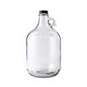 FastRack 70-1SVE-5J2I Glass Water Bottle Includes 38 mm Polyseal Cap, 1 gallon Capacity, Clear
