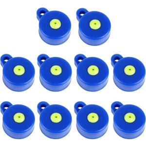 Water Bottle Target Cap - 10/20 Pack, Target Cap Inflator Kit for Shooting, Loud Noise, Suitable for Various Plastic Bottles Good Sealing, Interesting, with Ball Needles Tie String and Net Bag