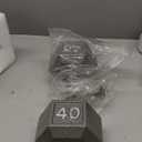 CAP Barbell Cast Iron Hex Dumbbell | Multiple Options (40 lb, Gray, Pair)