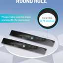 ACEBRI Mower Blades 54 '' for John Deere M143520 54 inch Mower Blades for John Deere z375r 1023E,1025R, LX280, X320 X380 X570 X580 X590 Blades for John Deere Z425, Z435, Z445 blades, (4/5" Cente)3Pack