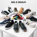 7 x AWANGLOU Flat Shoe Laces for Sneakers, 5/16" Wide Shoelaces for Sneakers, Mix