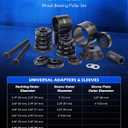 Orion Motor Tech Wheel Bearing Press Kit for Front Wheel Drive Bearing Removal & Installation, 24pc Wheel Bearing Puller Tool Set with Sliding Screws Universal Bushings Sleeves