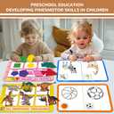 Sorting Toys for Toddlers,3 in 1 Learning Education Sorting Games Cutting Fruit Toys Toddler Coloring,Fine Motor Montessori Preschool Classroom Sensory for 2+ Year Old.