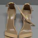 DREAM PAIRS Women's Chunk Low Heel Pump Sandals, Size 8