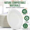 TaidMiao Dessert Plates, 100 Pack Small Paper Plates, Paper Plates 6 Inch 100% Compostable Plates, Water & Oil Proof Disposable Plates, Microwavable Perfect Paper Plate For Party - White