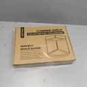 Demigo Bathroom Corner Counter Organizer 13.2x9.9 inch, 2 Tier Acacia Wood Organizer Countertop, Corner Storage Shelf Standing Rack, Cosmetic Vanity Tray Kitchen Spice Rack, Bathroom Storage Dcor