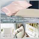 ZIMASILK 100% Pure Mulberry Silk Pillowcase for Hair and Skin Health,Soft and Smooth,Both Sides Premium Grade 6A Silk,600 Thread Count,with Hidden Zipper,1pc(Standard 20''x26'',Ivory)