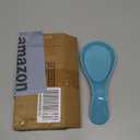 GDCZ Porcelain Spoon Rest - Large Spoon Holder Utensil Rest for Kitchen Counter Stove Top, Dishwasher Safe (Turquoise)