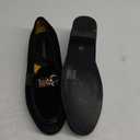 Men's Velvet Loafers,Mens Dress Shoes with Gold Chain, Slip On Flats Smoking Slippers Penny Shoes for Men (12, Black-1)