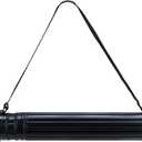 TRANSON Small Poster Tube Storage 17 to 27 Extendable for Documents Blueprints Artworks Scrolls (1 Pack-Black)