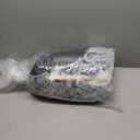 MADDEMCUTE Calming Dog & Cat Cave Bed With Hooded Cover, Removable Washable Round for Small Medium Pets, Anti-Slip Faux Fur Fluffy Coved for Improved Sleep, Fits up to 15/25 lbs (Grey, S) (20.00" x 20.00" x 8.00")