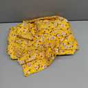 HUHOT Women's Summer Casual Square Neck Dress with Pocket Cute Sleeveless High Waist A-line Sundress Midi Dresses (Yellow Floral-1, S) 