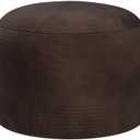 Asuprui Pouf Ottoman Unstuffed Round Poof Seat Foot Stool Ottoman Foot Rest No Filler 20x20x12 Inches Fuzzy Chair Floor Pouf Storage for Living Room Bedroom Coffee