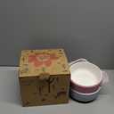 Elk and Friends Kids Porcelain Bowls with Silicone Sleeves | Suitable for Babies/Toddlers | Microwave & Dishwasher Safe | Non Slip Dinnerware | Snack Dishes | 2 Pack (Blush/Lilac)