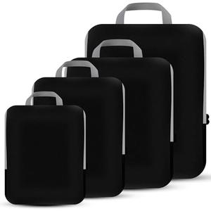 PANDA JOYS 4 Set Compression Packing Cubes Travel - Travel Accessories Expandable Packing Organizers for Carry On - Essentials Luggage Bags