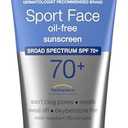 Neutrogena Sport Face Sunscreen SPF 70+, Oil-Free, 2.5 fl oz, Sweat & Water-Resistant, Broad-Spectrum UVA/UVB, Nourish & Restore Skin Balance, Oxybenzone Free Sunscreen For Face