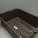 Winco 7" Brown Bus Box Dish Tub for Restaurants