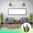 Crowye 6 Pack 3.15 Ft Tall Artificial Snake Plant Faux Sansevieria Plant Large Fake Snake Bulk in Pot for Home Office Housewarming Gift