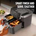 Ninja DualZone Air Fryer, 8 Qt, 6-in-1, Grey, DZ801