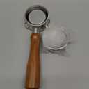 54mm Bottomless Portafilter with Puck Screen, Compatible with Breville BES870/880 & Solis, 3-Ear Stainless Head