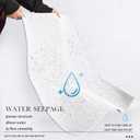 Blue Beach Door Mat, All She Does is Beach Doormat for Indoor Outdoor Entrance Porch, Retro Coastal Welcome Mats for Front Door Entryway, Ocean Bathmat Rug for Bathroom, 17x30 Inches