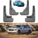 Ecarzo Mud Flaps for 2026 2025 2024 2023 2022 Maverick Accessories, No Drilling All Weather Guard Mud Guards Splash Front & Rear 4pc Set