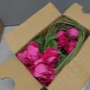 36 Pcs Hot Pink Artificial Roses with Stems, 2" Real Touch Velvet Faux Flowers Bulk for Wedding Bouquets, Centerpieces, Bridal Shower, Fuchsia Fake Floral Arrangement Decor