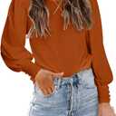 DOROSE Womens Tops Puff Sleeve Blouses Dressy Casual Work T-Shirts, XXL