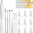Ear Wax Removal Tool, 2025 Q-Grips Ear Wax Removal Reusable and Washable Replacement Soft Silicone Tips for Cleaner Earwax, Ear Wax Removal Kit Contains 7 Types of Ear Cleaner Tools (White)
