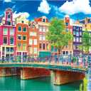 RoseArt - Kodak Premium - Colorful Waterfront Buildings, Amsterdam - 1000 Piece Jigsaw Puzzle for Adults