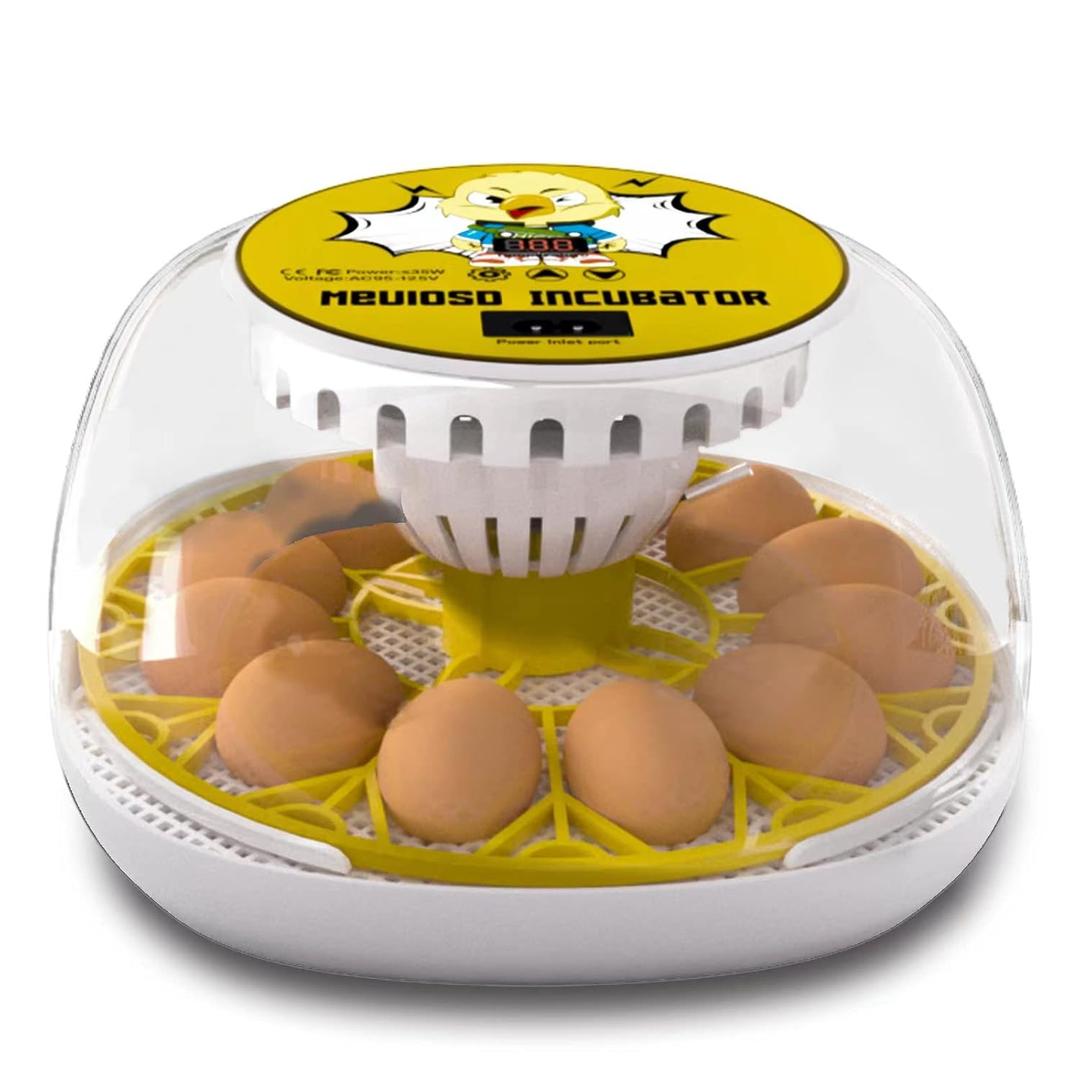 Egg Incubator for Hatching Chicks, 1224 Egg Incubators with Auto Turning, Automatic Water Topup, Fahrenheit Display, 360° View Poultry Incubator for Hatching Chicken Duck Quail Parrot