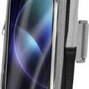 NUOBESTY Sports Mobile Phone Arm Bag Lightweight Waterproof Running Armband with Key Card Storage for Outdoor Exercise and Gym Use