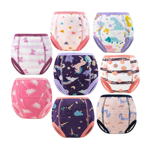 MooMoo Baby 8 Packs Potty Training Pants Cotton Absorbent Training Underwear for Toddler Boy and Girls 3T