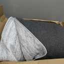 Grey Area Rug Black No Slip