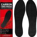 Carbon Fiber Insole for Men & Women 1 Pair: Rigid Shoe Insert for Morton's Toe, Turf Toe, Hallux Rigidus & Limitus, Arthritis - Alternative to Post Op Shoe (245mm, Fit W 8-8.5, Men's 7-7.5)