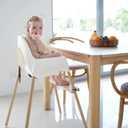 Nibble and Rest Woodsi Footsi Highchair Footrest for IKEA Antilop, Bamboo Wooden Footrest, Height Adjustable, High Chair Accessories,Suitable Footstool with Rounded Corners