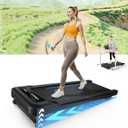 MERACH Walking Pad Treadmill with 9% Auto Incline, 2.5HP Quiet Brushless Under Desk Treadmills for Home & Office, Portable Small Treadmill with Magnetic Remote Control, APP, 3 Preset Programs