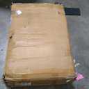 47.24" Big Modern Vanity Desk with Mirror and Lights,Makeup Vanity Desk with 5 Drawers and Storage Shelves & Power Outlet,Dressing Table with Glass Top, Black