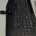Wireless Keyboard and Mouse Combo - 9 Backlit Effects, RGB, Ergo Wrist Rest, Phone Holder, 2.4G Full Size, Rechargeable, Sleep Mode, KM22 MAX Quiet Set for Computer, PC, Laptop, Mac, Windows- SABLUTE