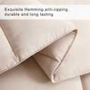 COHOME Premium King Size Comforter, All-Season Quilted Down Alternative Duvet Insert, Luxury Hotel GentleSoft Comforter with Anti-Clump Tech & 8 Tabs - Reversible - Beige 90x102 inches